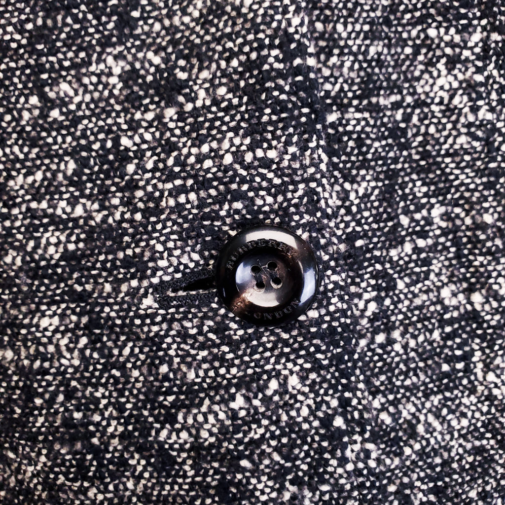 BURBERRY SALT AND PEPPER JACKET - SIZE 8
