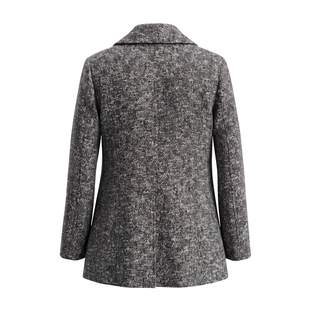 BURBERRY SALT AND PEPPER JACKET - SIZE 8