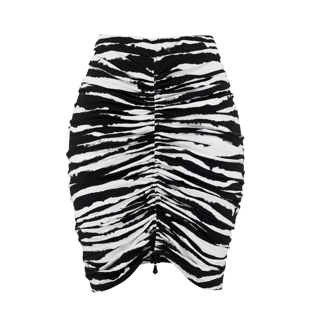 BURBERRY ZEBRA PRINTED SKIRT - SIZE 2