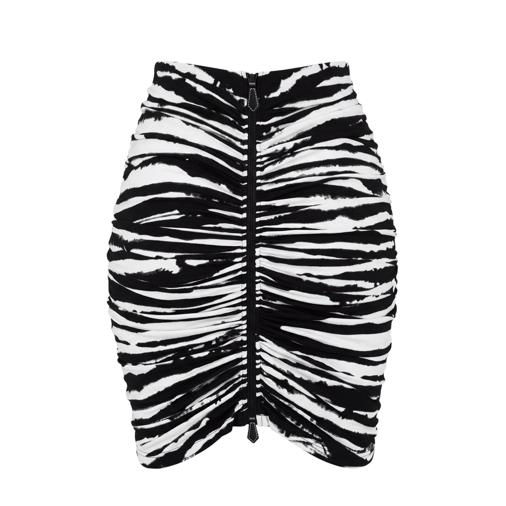 BURBERRY ZEBRA PRINTED SKIRT - SIZE 2