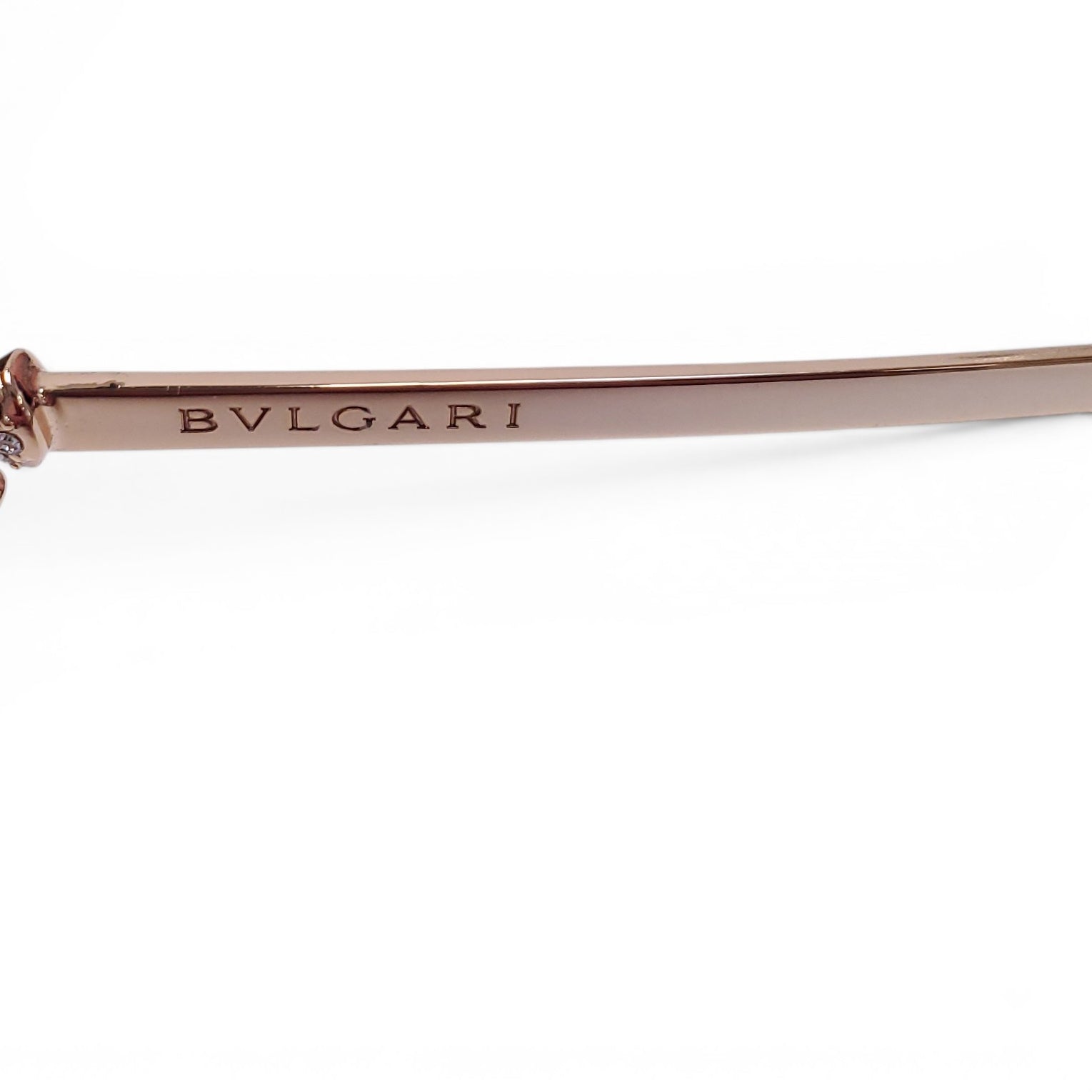 BVLGARI BROWN SUNGLASSES WITH CRYSTAL FLOWER