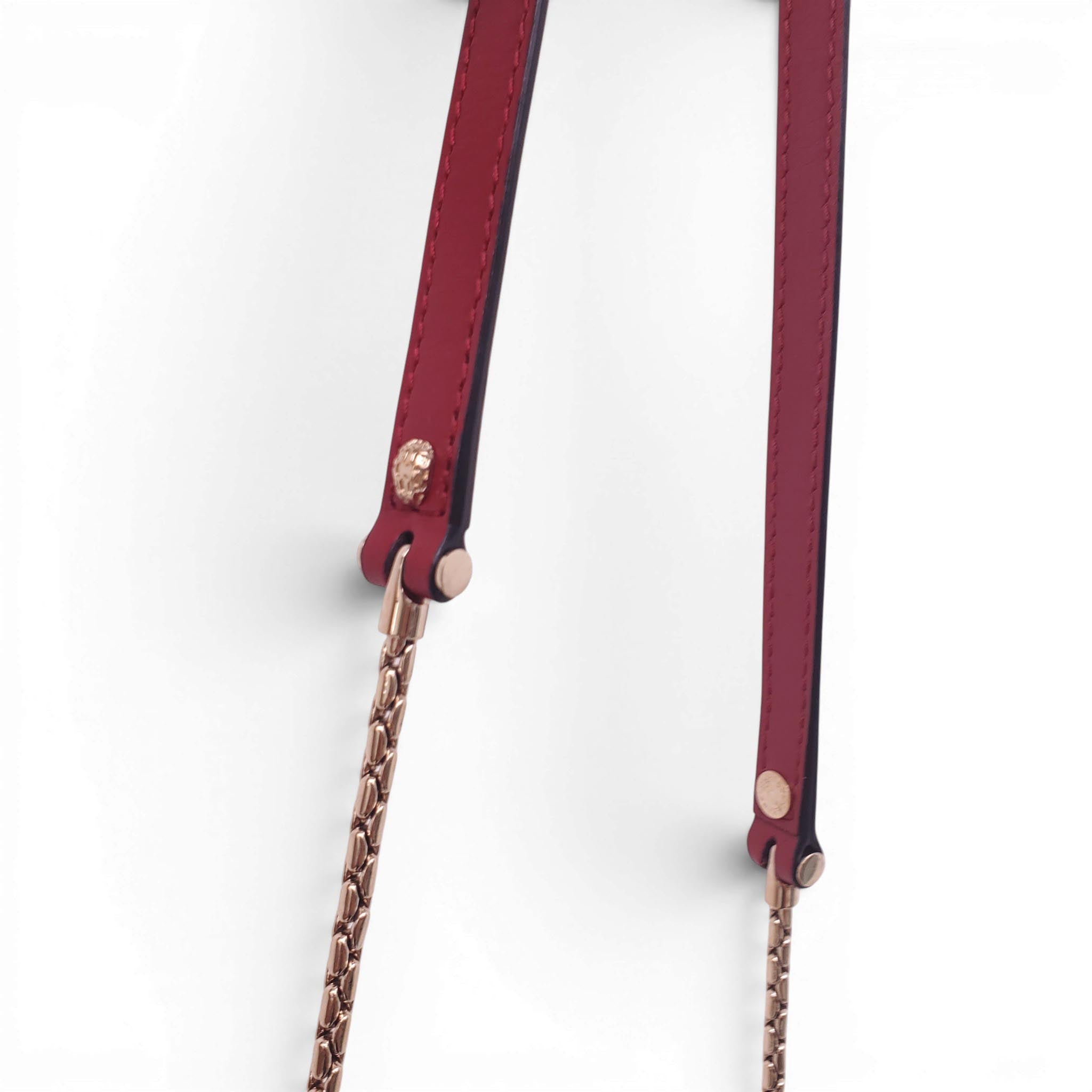 BVLGARI RED LEATHER SERPENTI CROSSBODY BAG