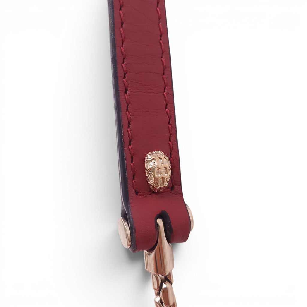 BVLGARI RED LEATHER SERPENTI CROSSBODY BAG