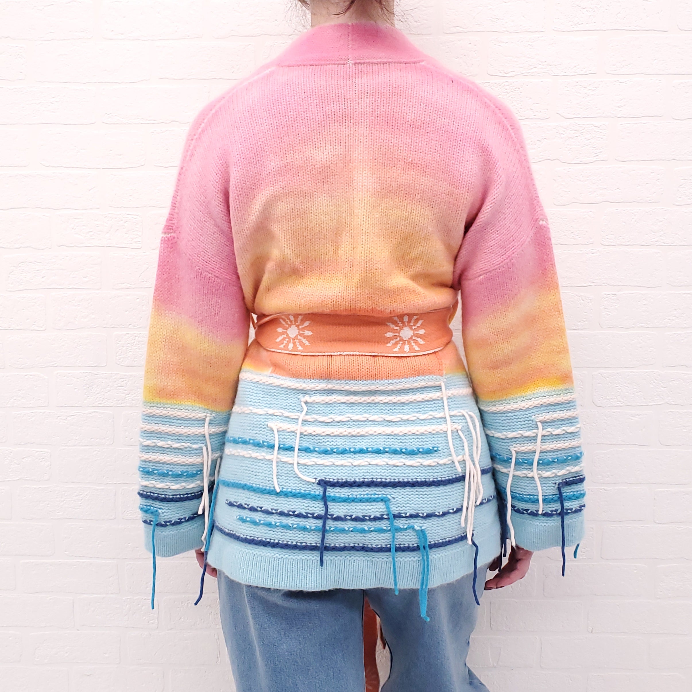 CANESSA 'SUNSET VIBES' CARDIGAN - SIZE 2 (M)