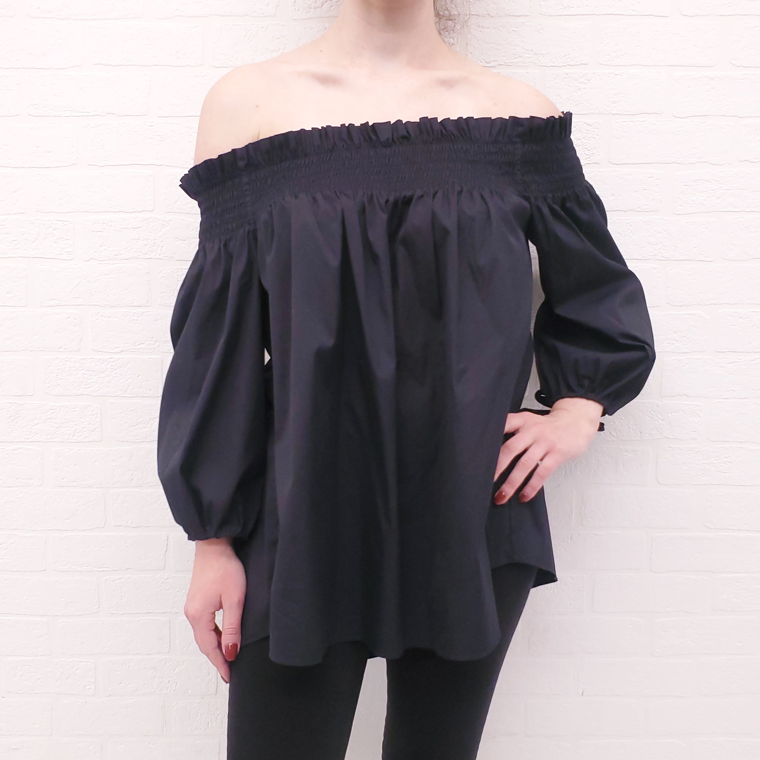 CAROLINE CONSTAS OFF THE SHOULDER BLOUSE - SIZE M