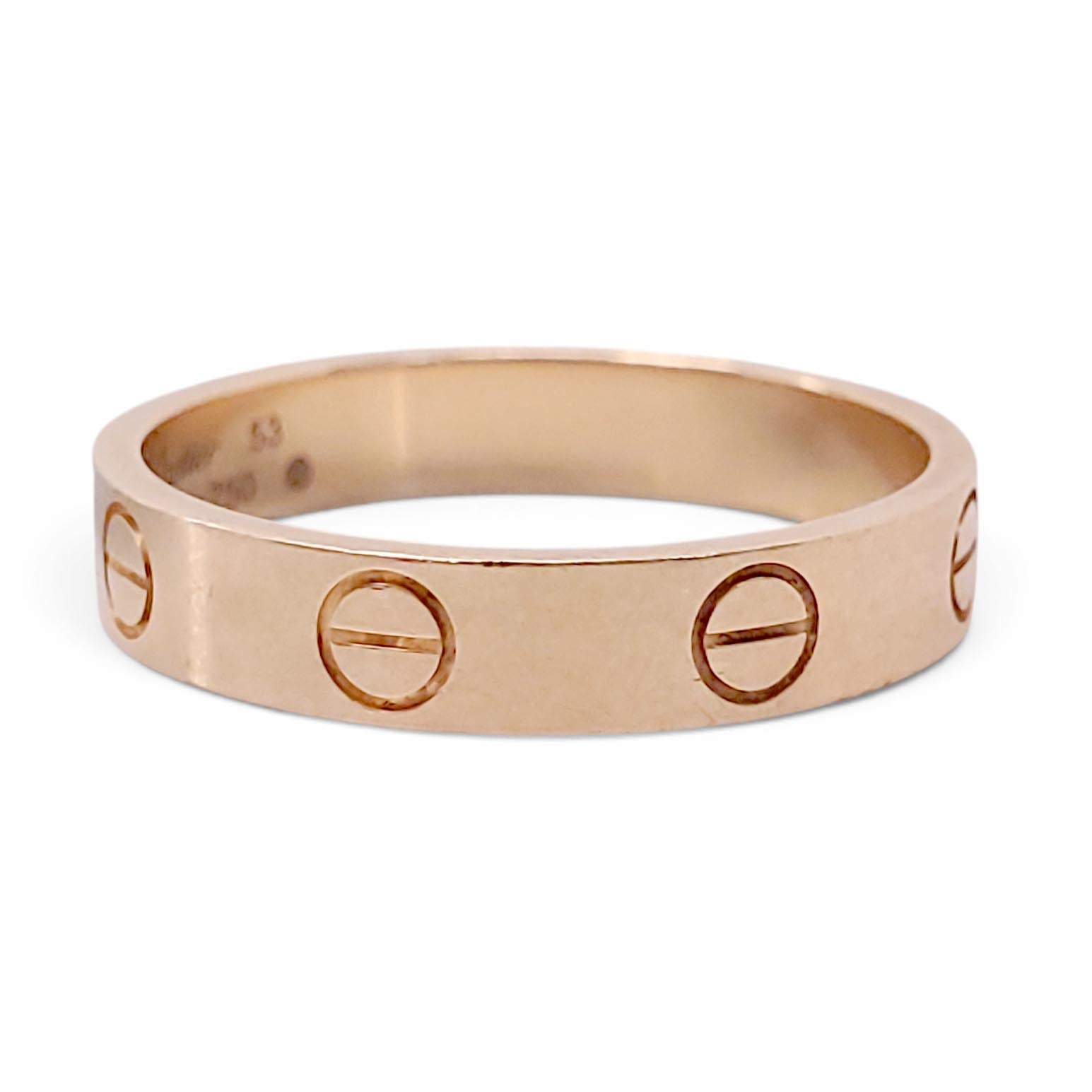CARTIER SMALL 18K YELLOW GOLD LOVE RING
