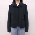 CÉDRIC CHARLIER NAVY COAT - SIZE 14