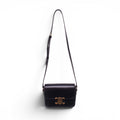 CELINE BLACK SHINY CALFSKIN TEEN TRIOMPHE BAG