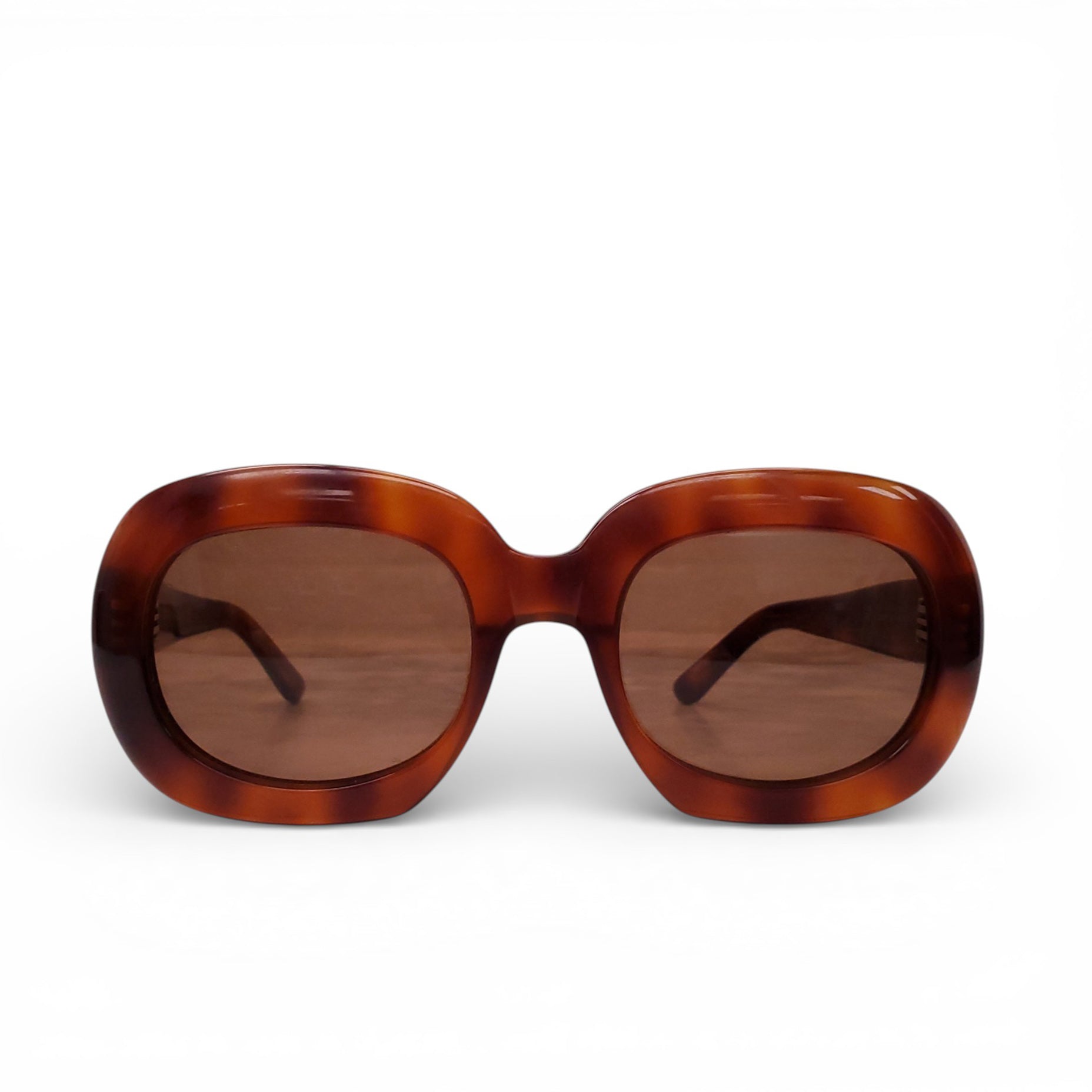 CELINE BROWN ROUND SUNGLASSES