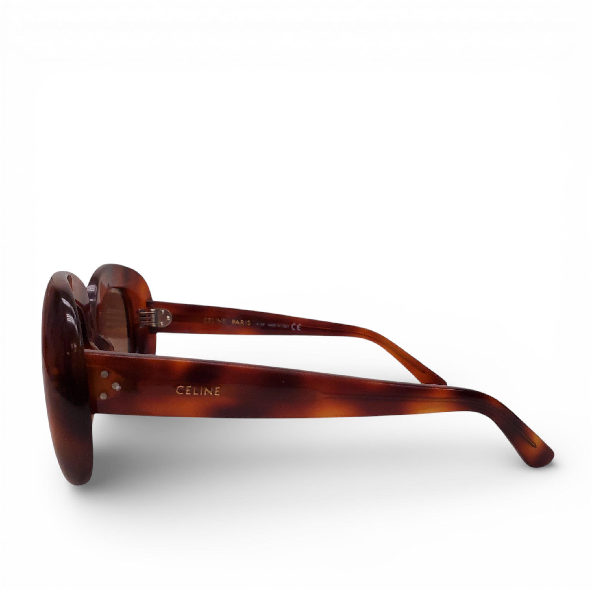 CELINE BROWN ROUND SUNGLASSES