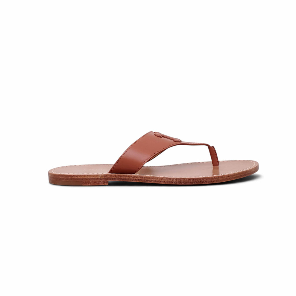 CELINE BROWN TRIOMPHE SANDAL - SIZE 37.5