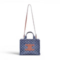 CELINE DENIM TRIOMPHE LOGO TOTE