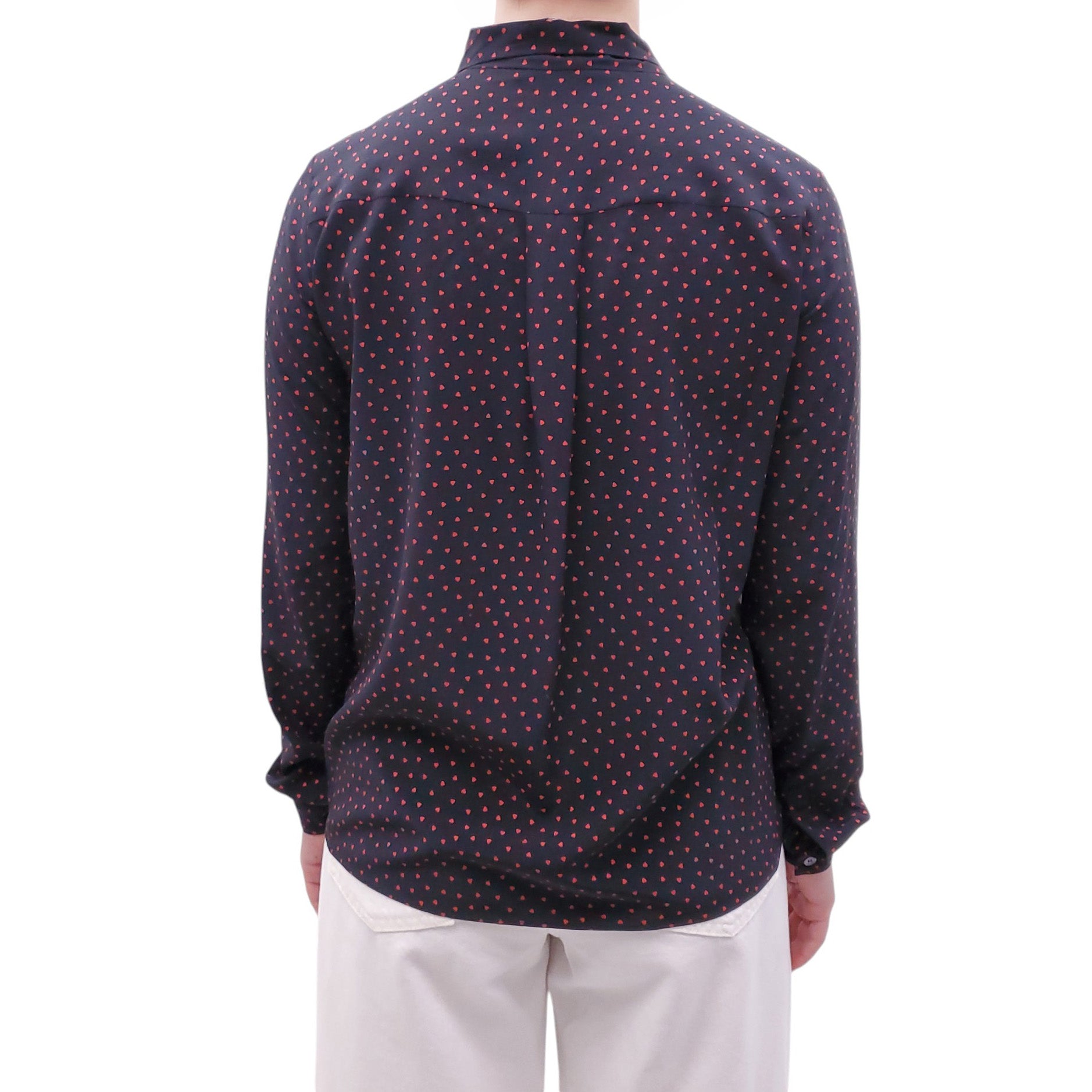 CELINE HEART PATTERNED BLOUSE - SIZE 36