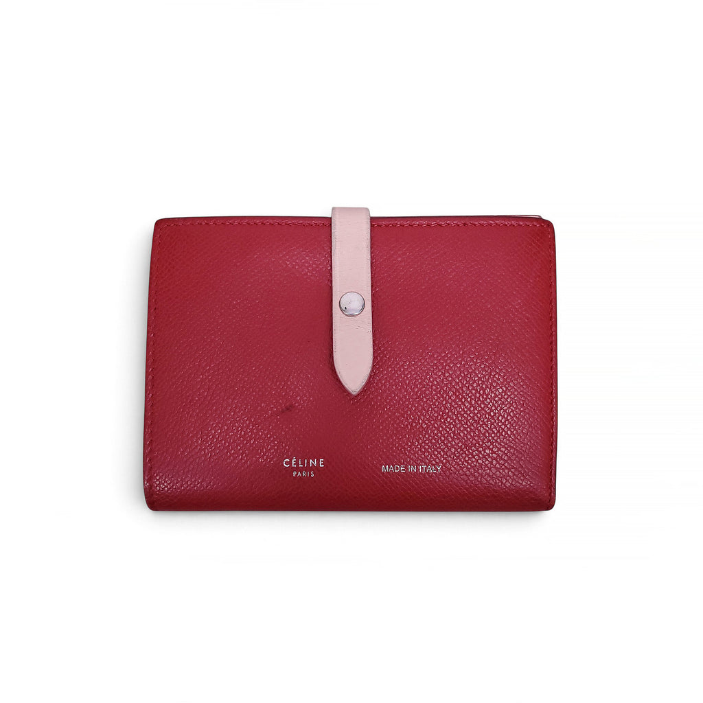 CELINE PINK AND RED WALLET