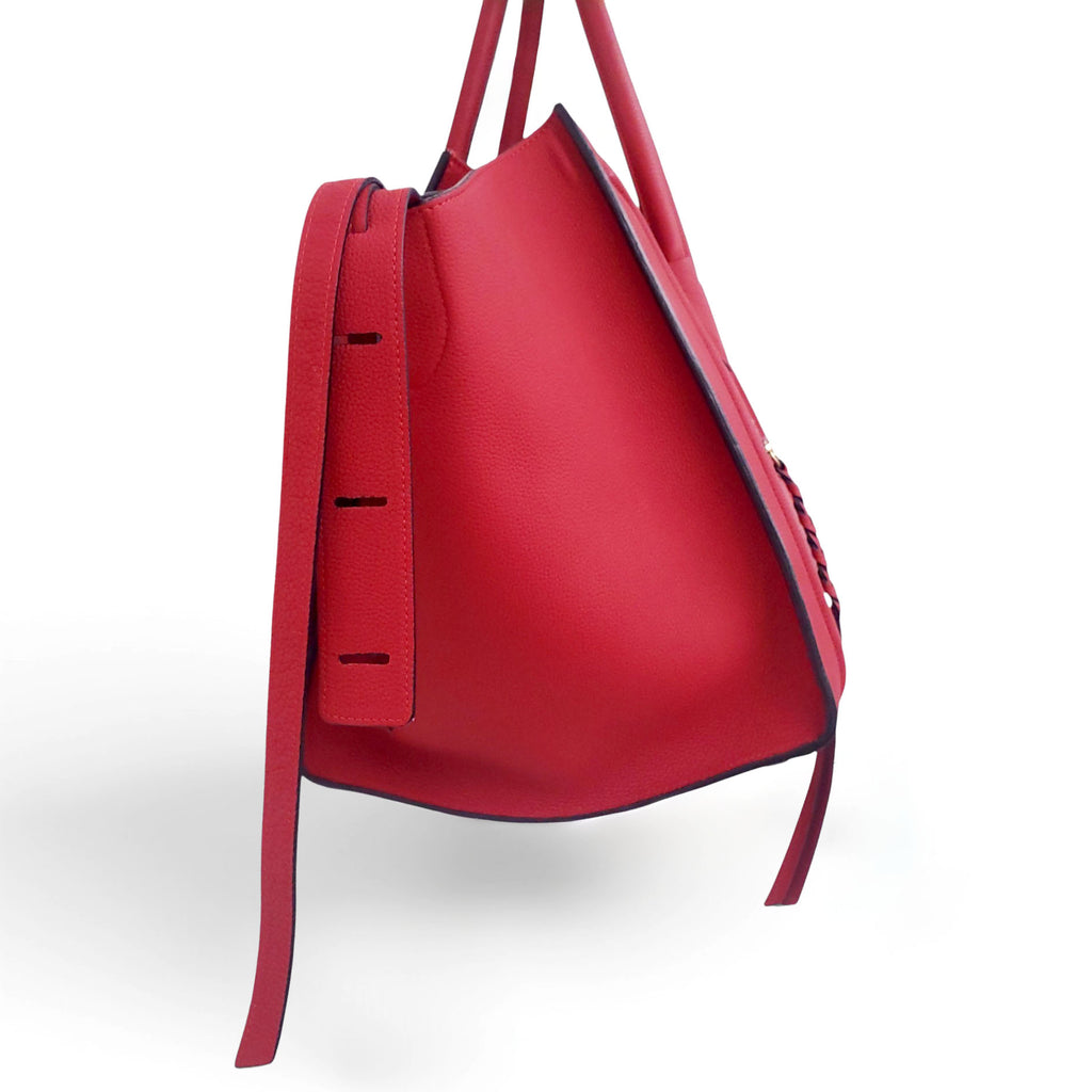 CELINE RED LUGGAGE BAG