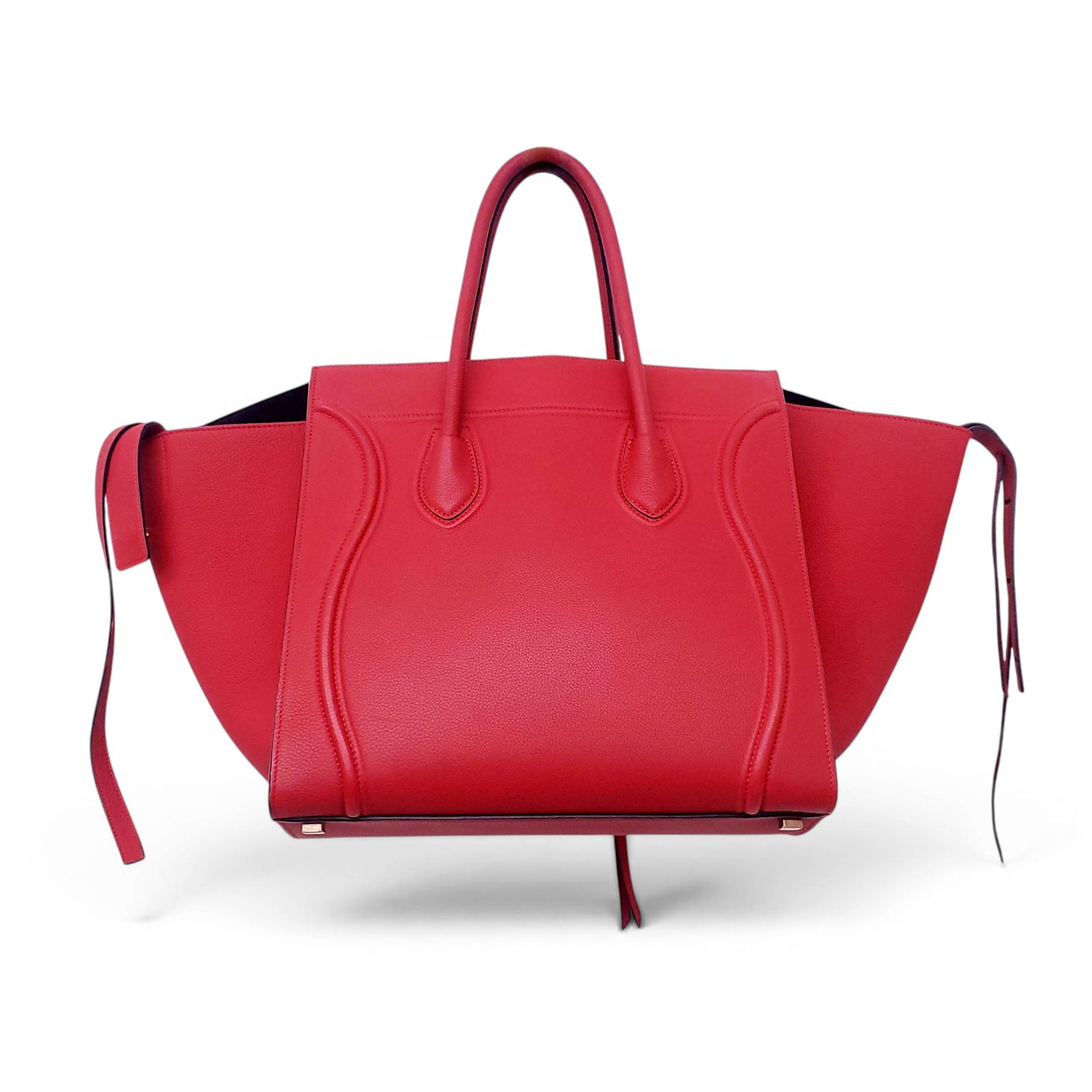 CELINE RED LUGGAGE BAG