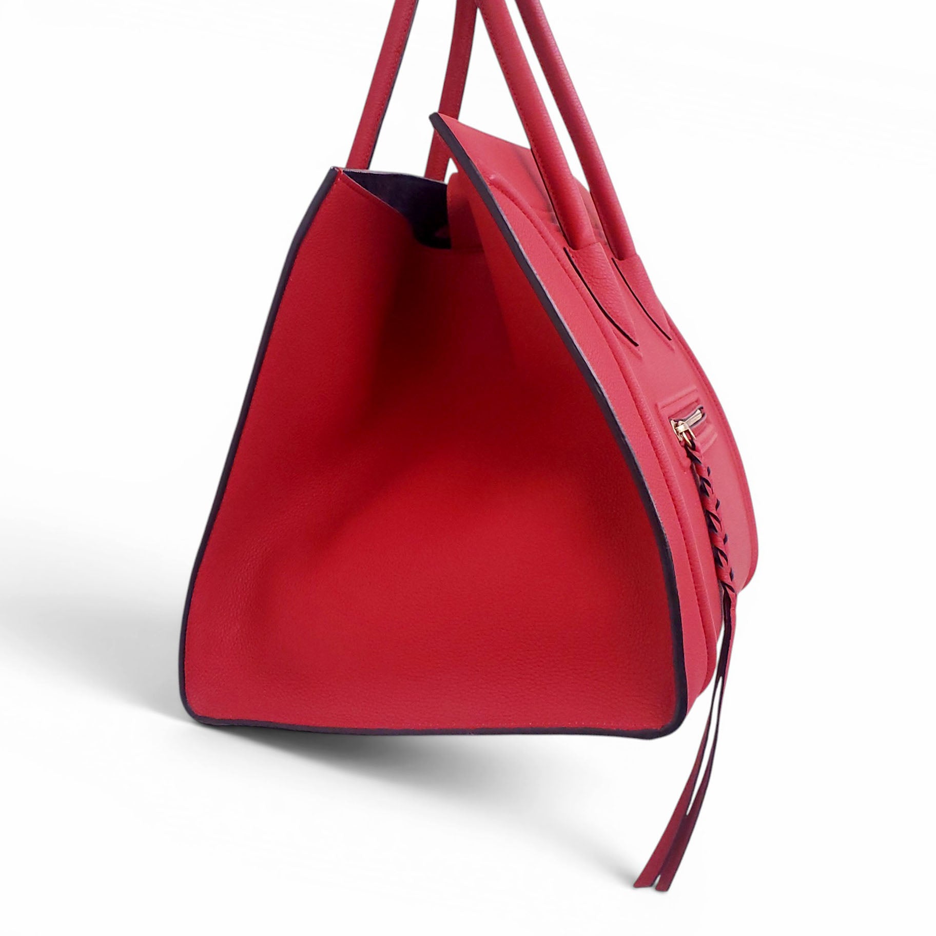 CELINE RED LUGGAGE BAG