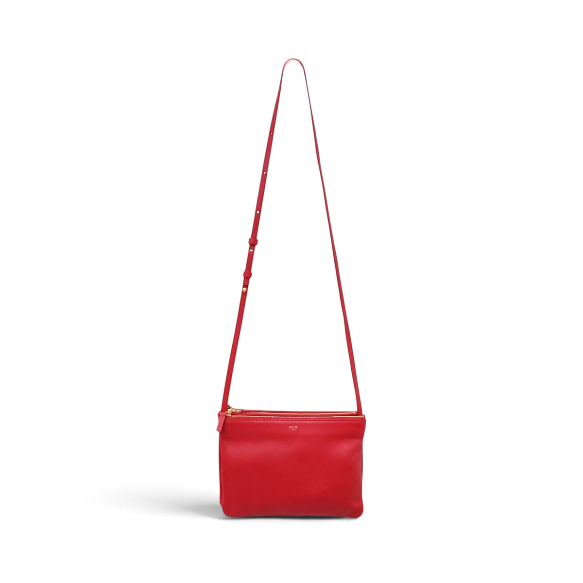 CELINE RED TRIO CROSSBODY BAG