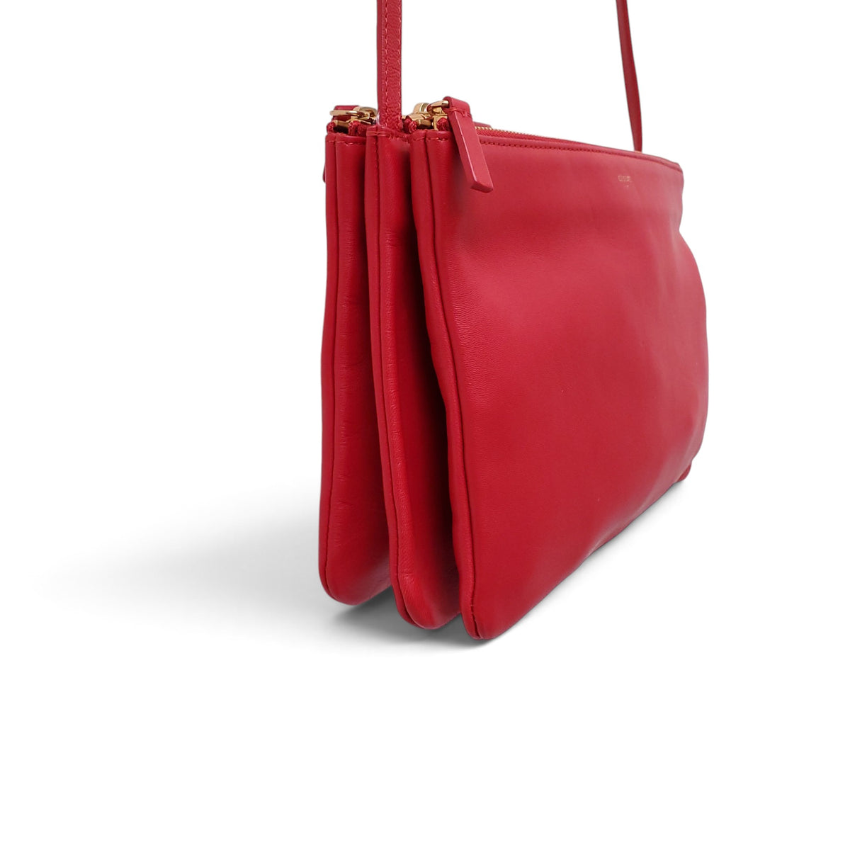 CELINE RED TRIO CROSSBODY BAG