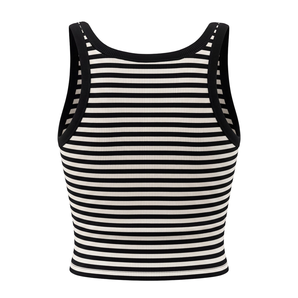 CELINE STRIPED TANK TOP WITH GOLD LOGO BUTTONS - SIZE XS