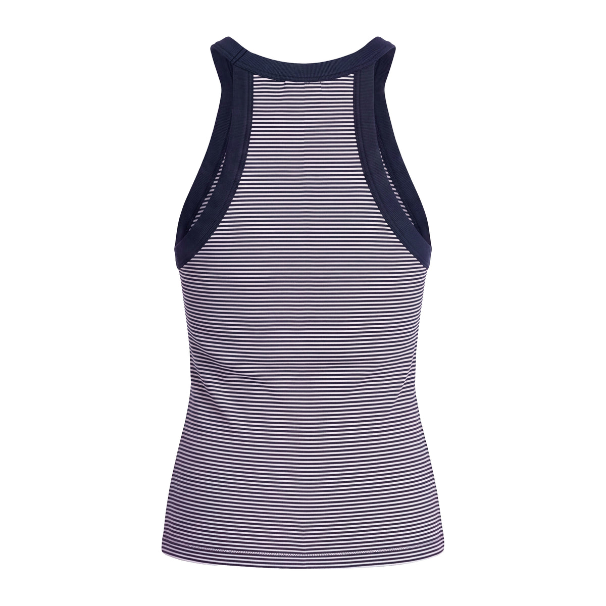 CELINE TRIOMPHE NAVY AND WHITE STRIPED TANK TOP - SIZE XS