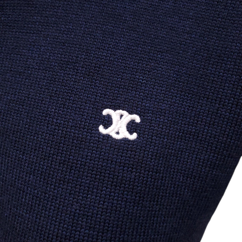 CELINE TRIOMPHE POLO SWEATER - SIZE XS