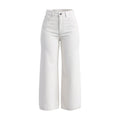 CELINE WHITE WIDE-LEG JEANS - SIZE 25