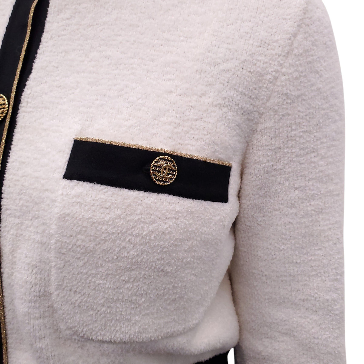 CHANEL 2019 CROPPED CARDIGAN - SIZE 36