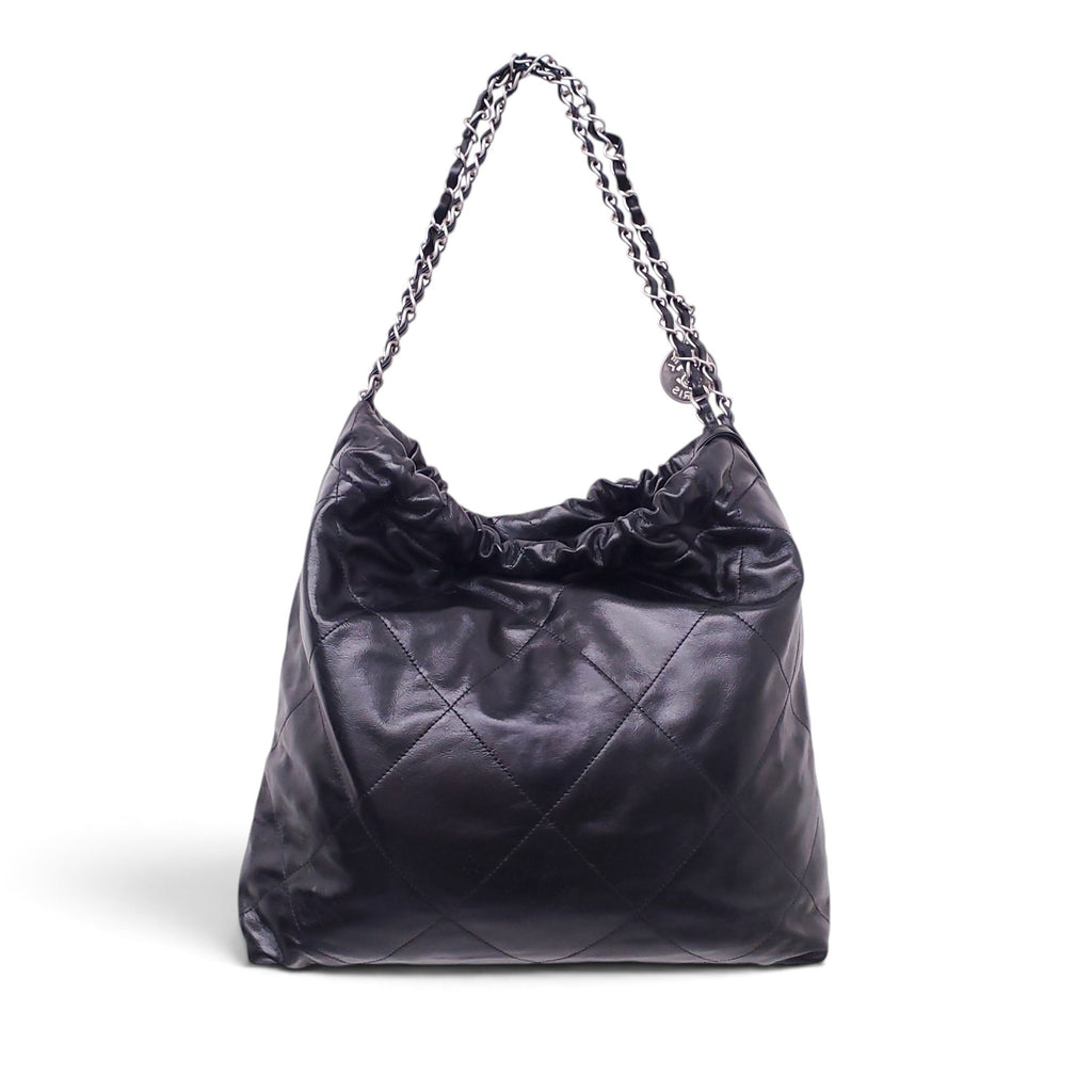 CHANEL 22 MEDIUM BLACK SHOULDER BAG