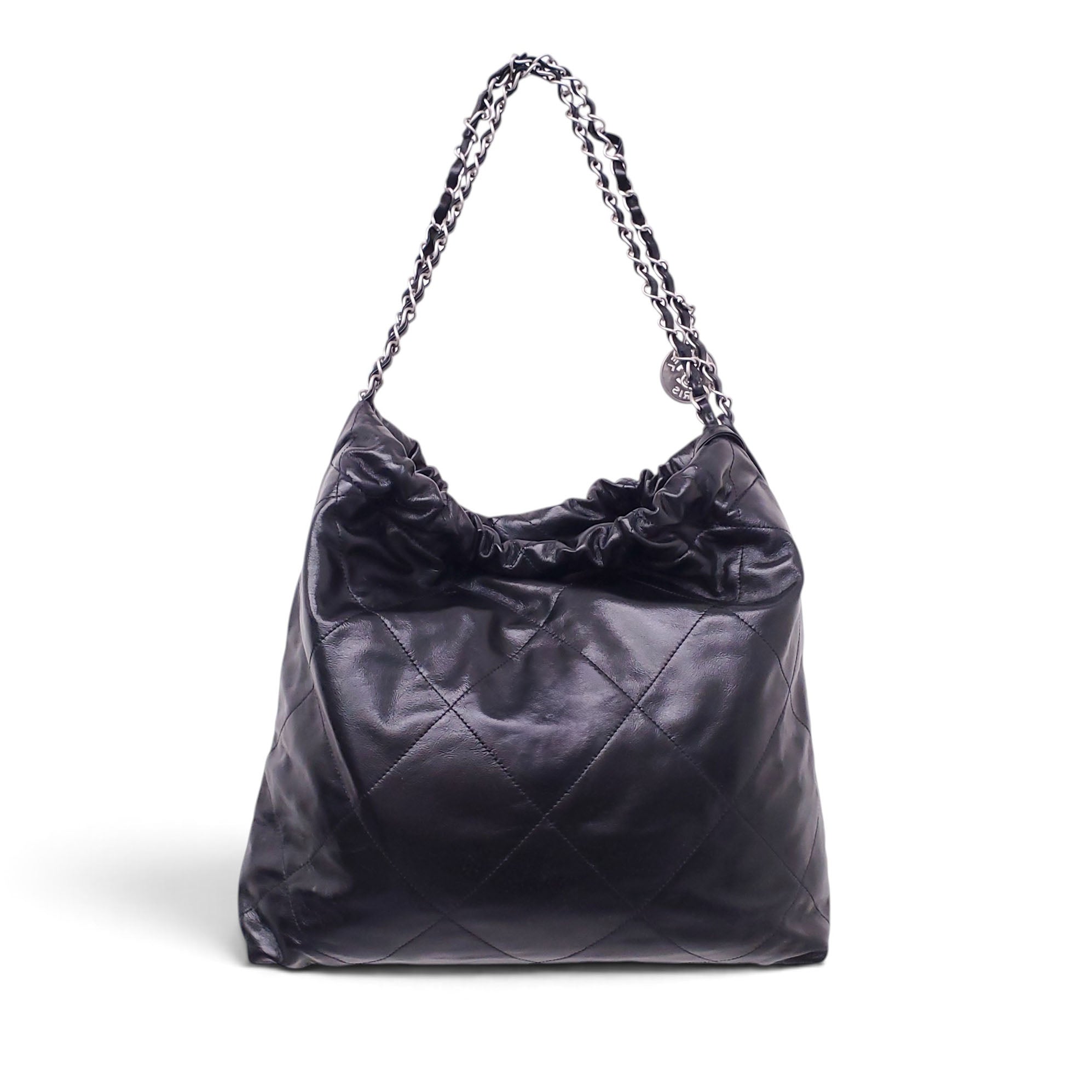 CHANEL 22 MEDIUM BLACK SHOULDER BAG