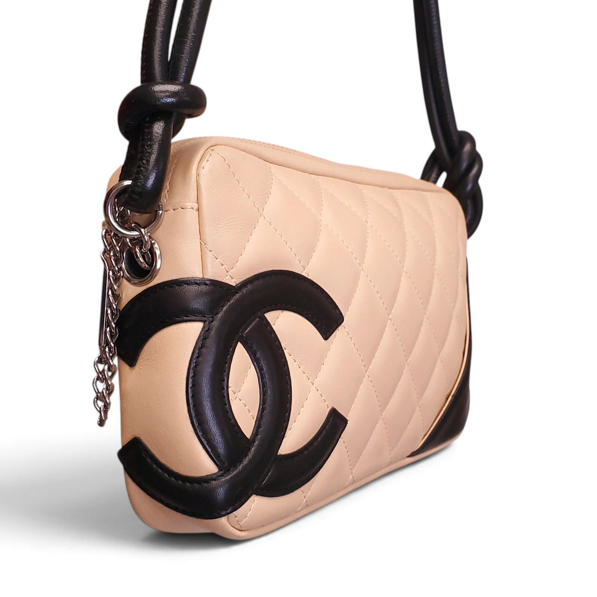 CHANEL BEIGE LIGNE CAMBON POCHETTE