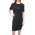 CHANEL BLACK CASHMERE SWEATER DRESS - SIZE 38
