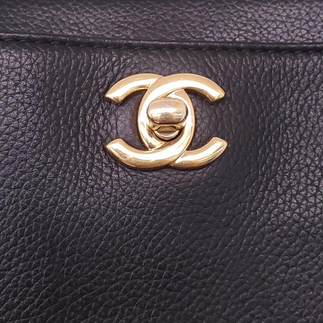 CHANEL BLACK CAVIAR EXECUTIVE TOTE BAG