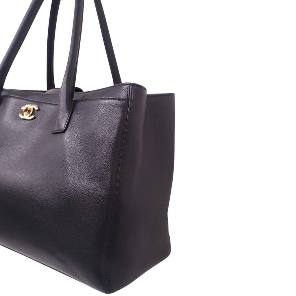 CHANEL BLACK CAVIAR EXECUTIVE TOTE BAG