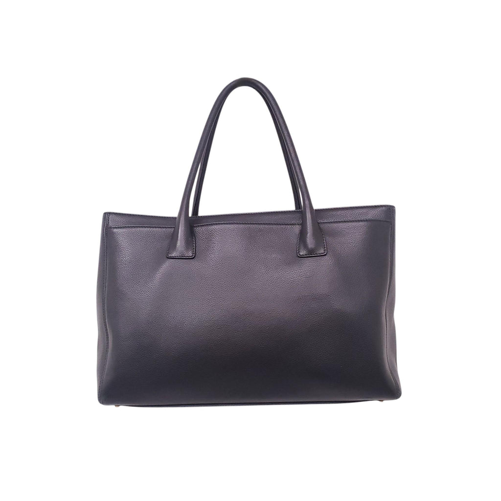 CHANEL BLACK CAVIAR EXECUTIVE TOTE BAG