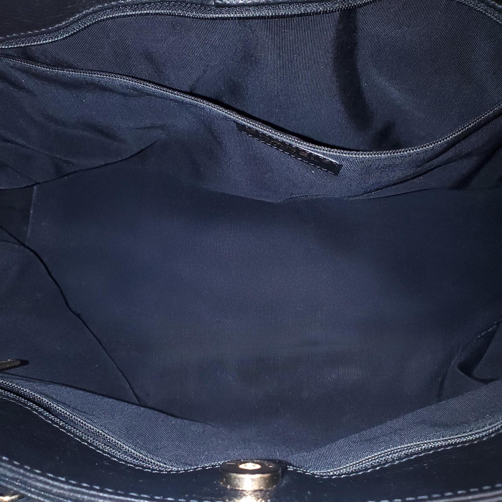 CHANEL BLACK CAVIAR EXECUTIVE TOTE BAG