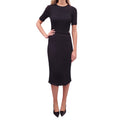 CHANEL BLACK KNIT MAXI DRESS - SIZE 34