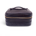 CHANEL BLACK LEATHER VANITY BAG