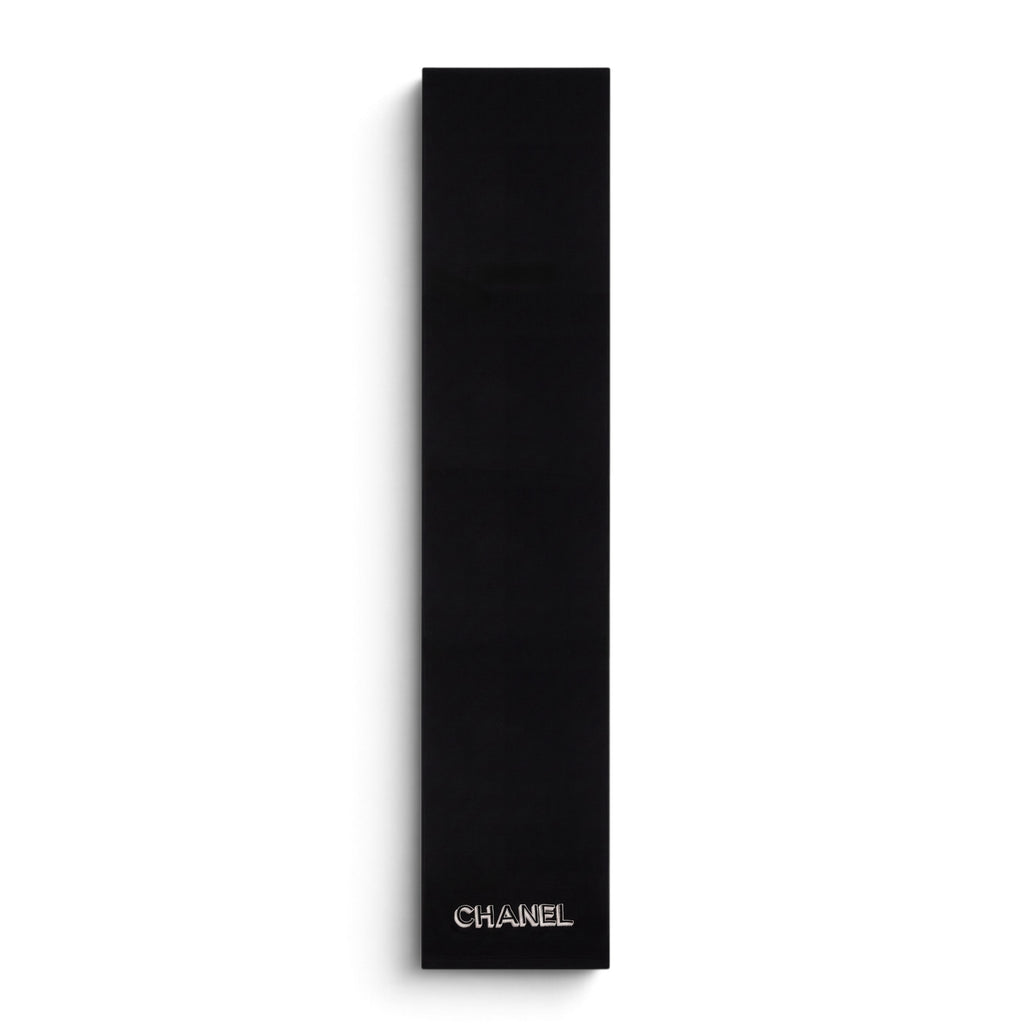 CHANEL BLACK LOGO SCARF