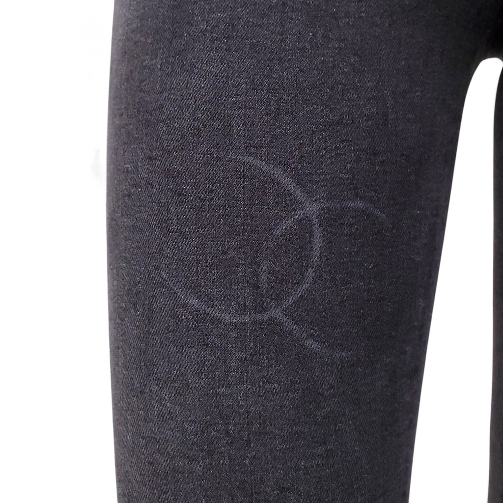 CHANEL CC GREY LOGO JEANS - SIZE 34