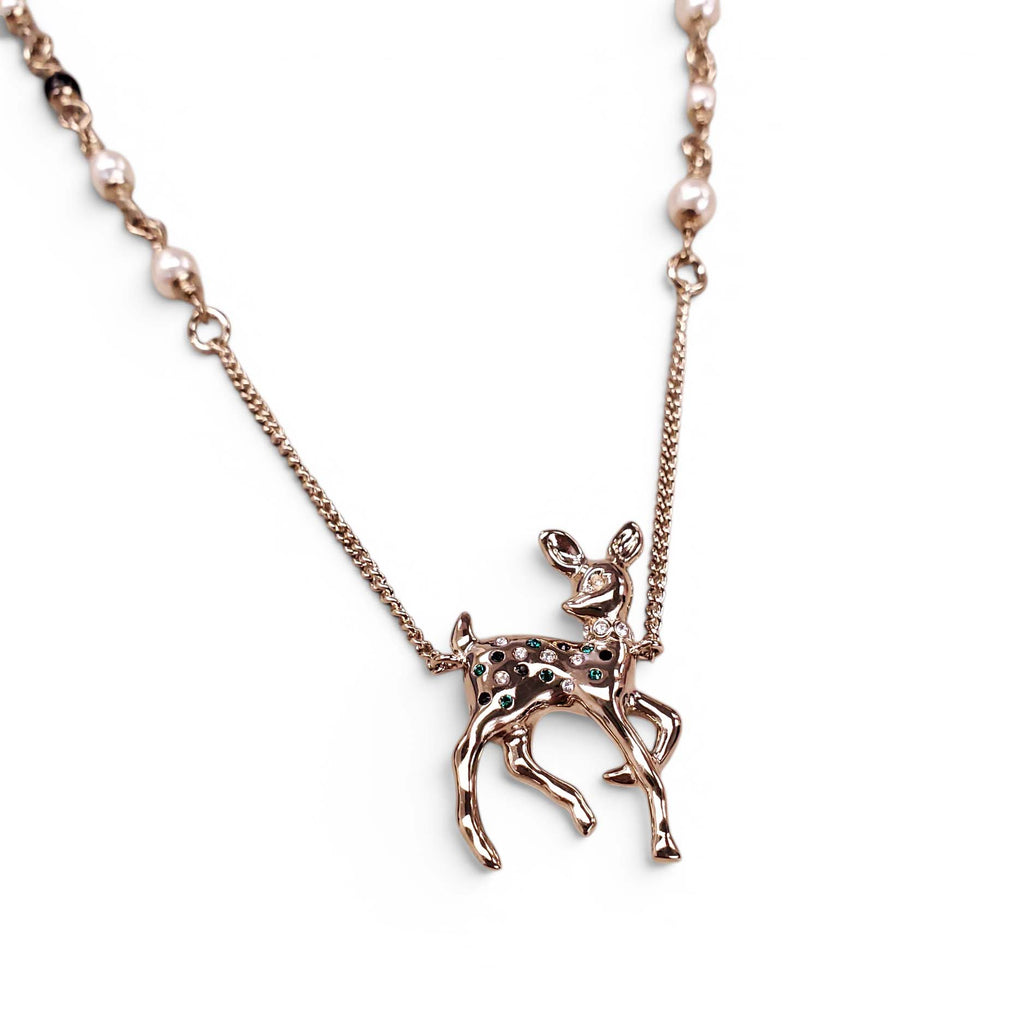 CHANEL DEER PENDANT NECKLACE