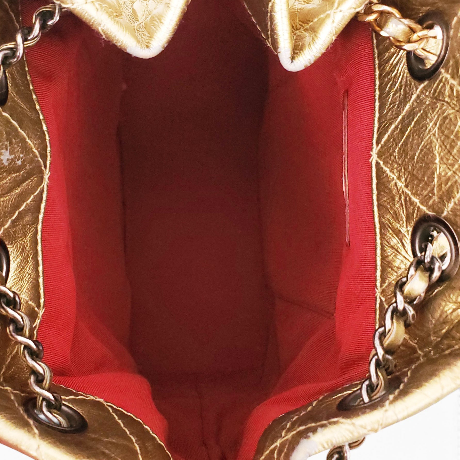 CHANEL GOLD SMALL GABRIELLE BACKPACK