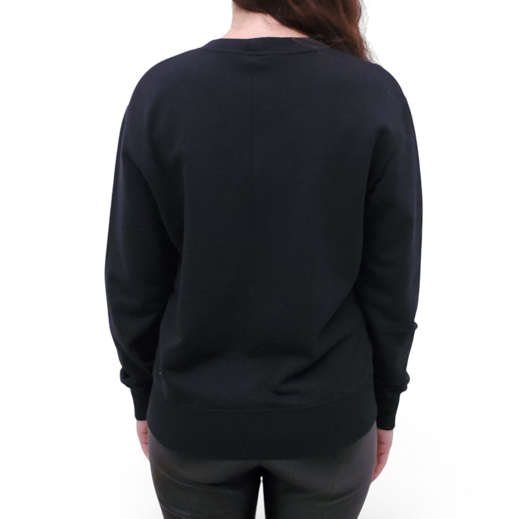 CHANEL GRAPHIC CREWNECK SWEATER - SIZE S