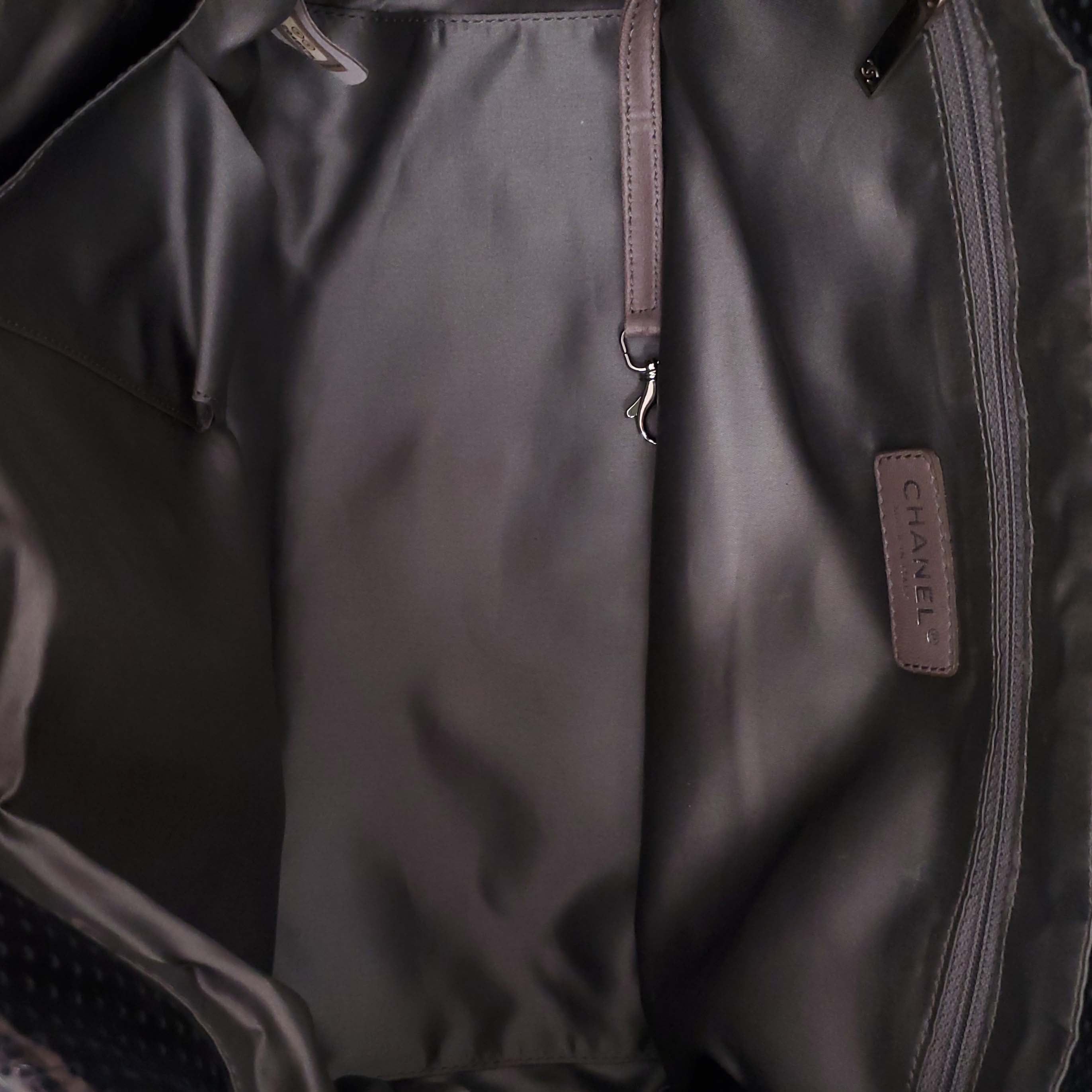 CHANEL PERFORATED DRILL ACCORDION FLAP BAG