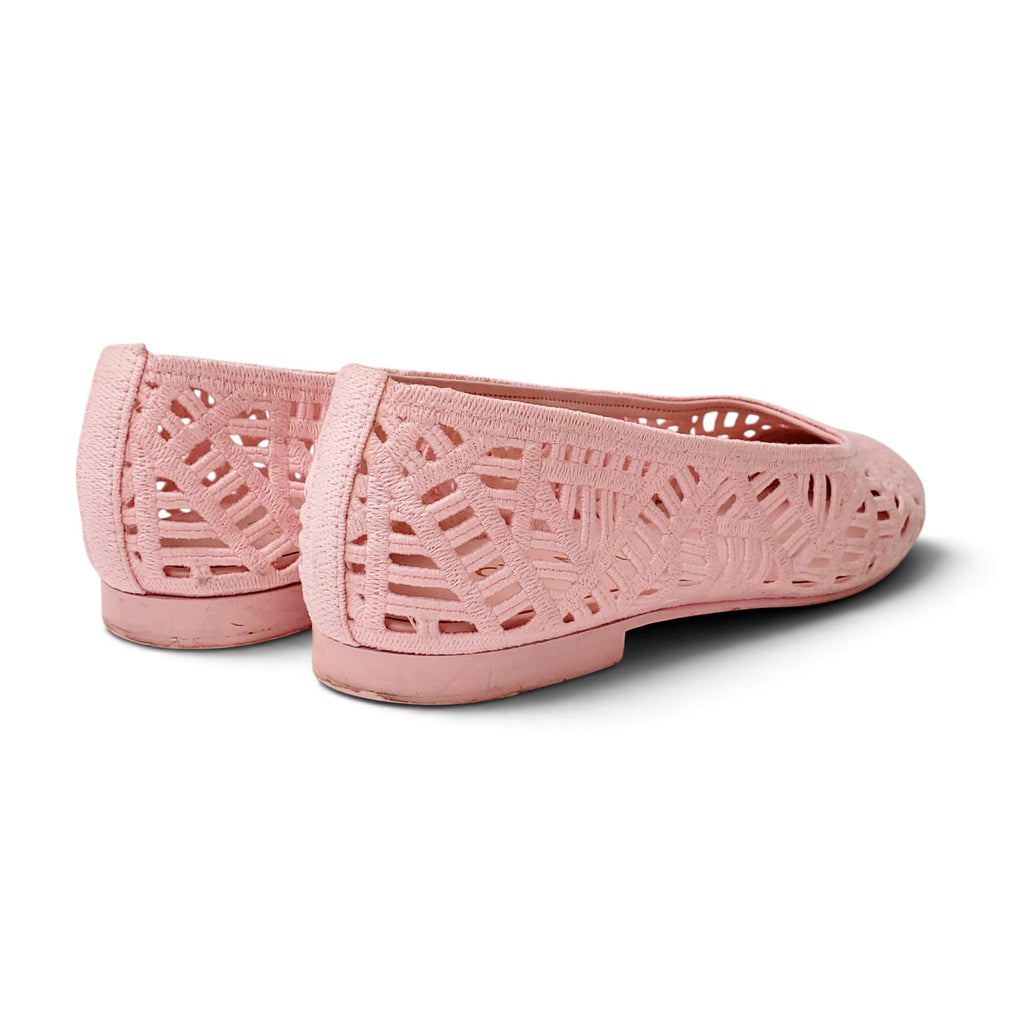 CHANEL 2026 INTERLOCKING CC LOGO BALLET FLATS - SIZE 40