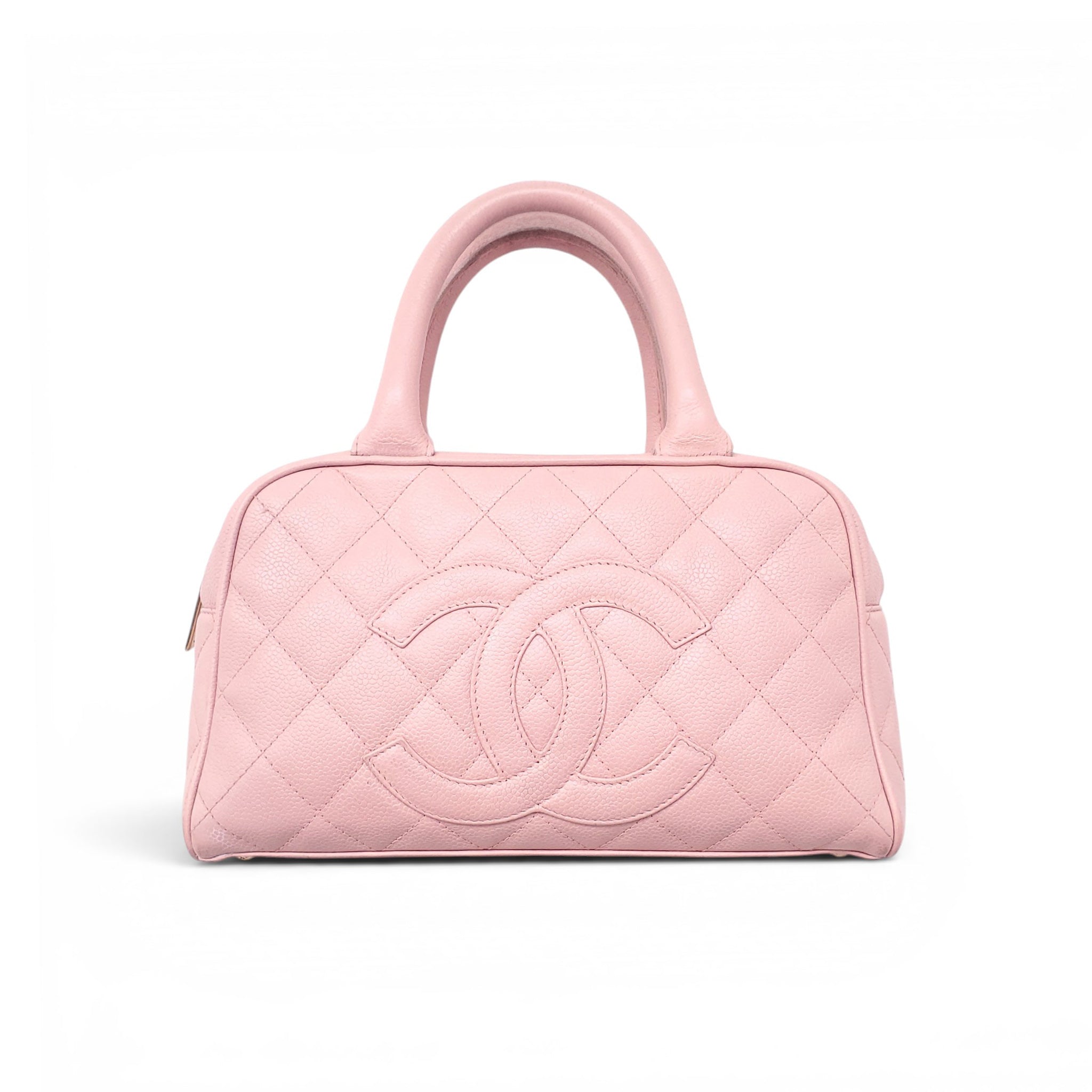 CHANEL PINK SMALL TIMELESS BOWLER BAG