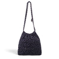 CHANEL SMALL DENIM 22 HOBO FLORAL PATTERN