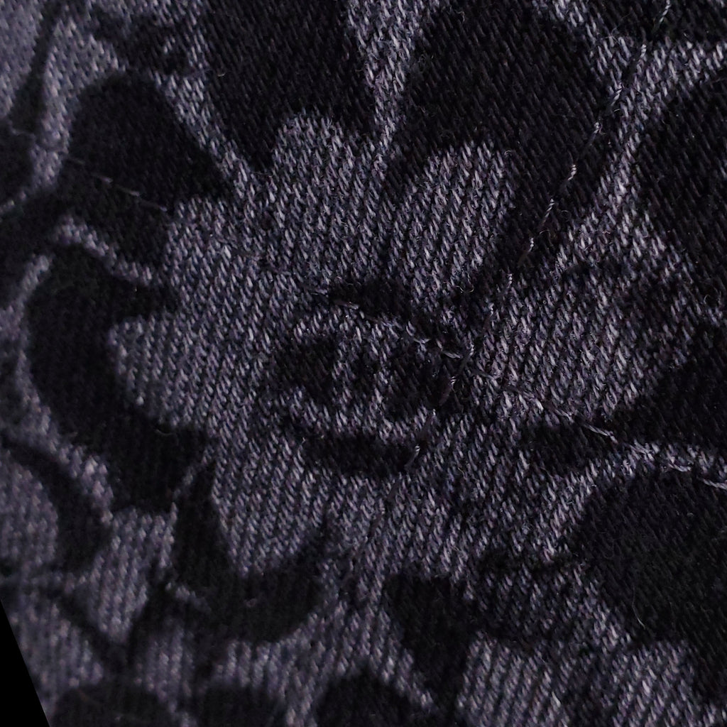 CHANEL SMALL DENIM 22 HOBO FLORAL PATTERN