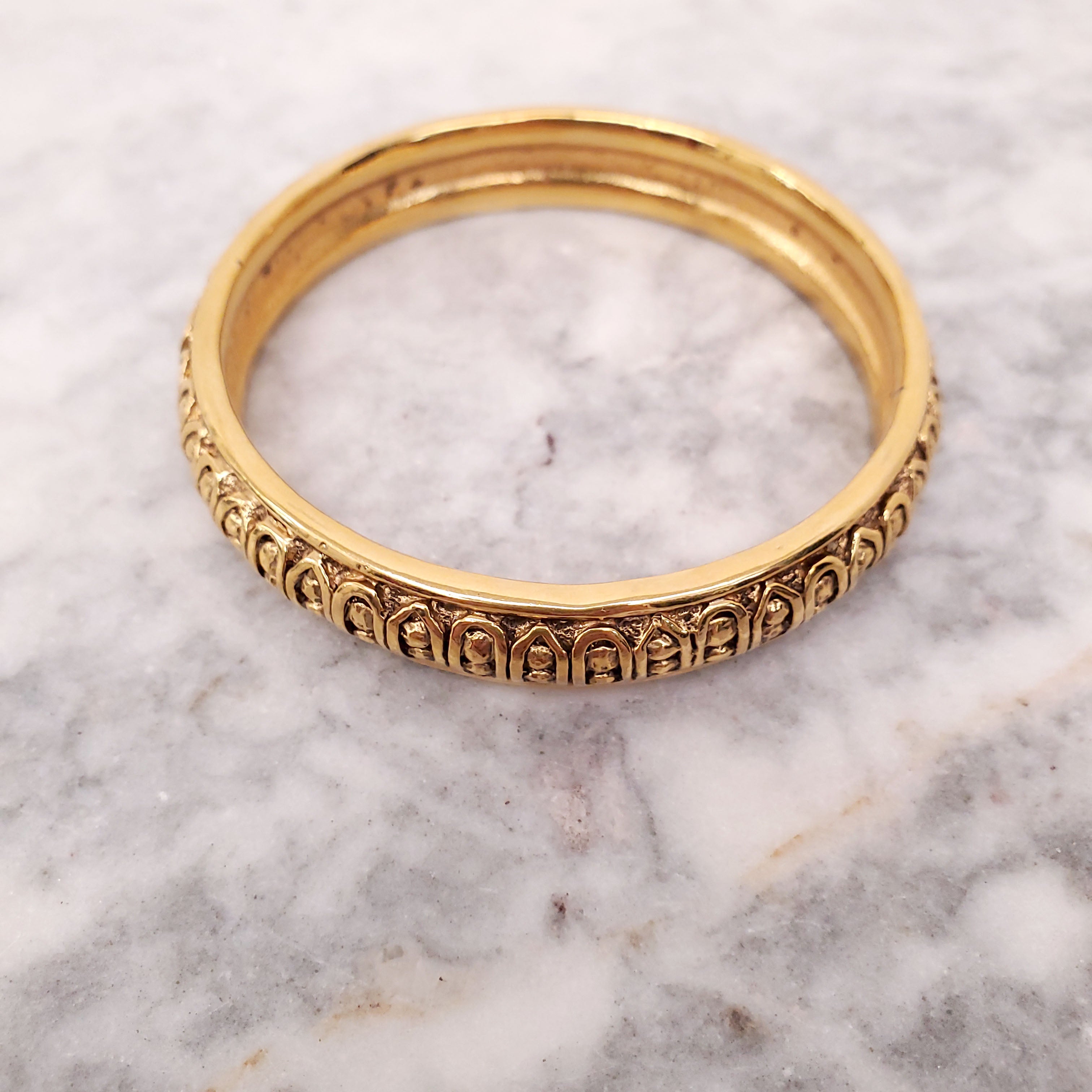 CHANEL VINTAGE GOLD BANGLE