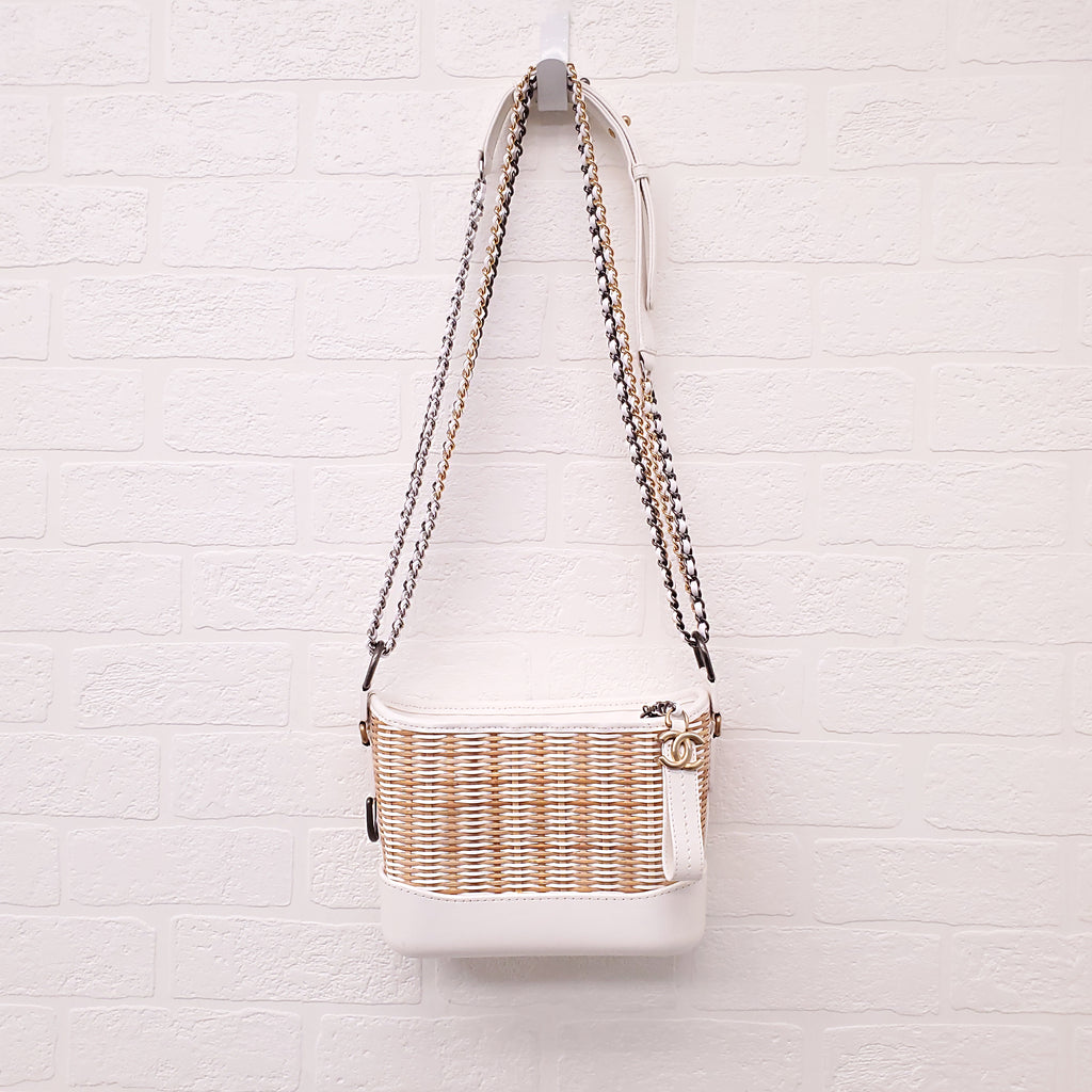 CHANEL WICKER GABRIELLE BAG